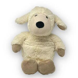 Intelex Warm & Cosy Lamb Plush Cream & Tan Microwaveable Lavender Scent Weighted